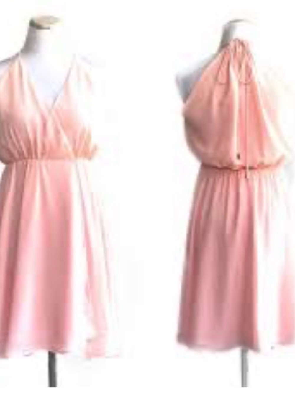 Haute Hippie peach wrap Chiffon Dress size small feminine pretty NEW with tags